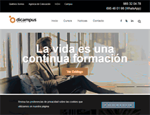 Tablet Screenshot of dicampus.es